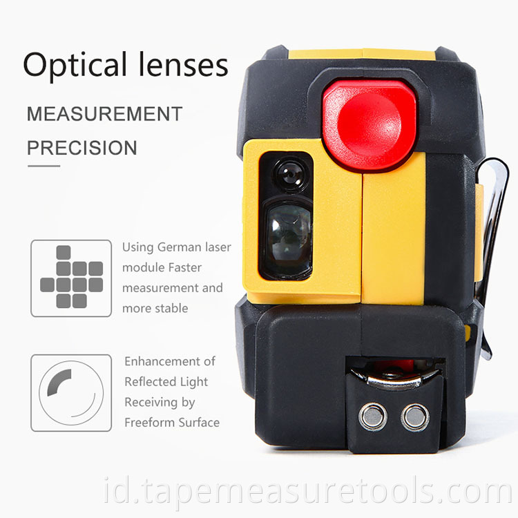 2 in 1 40m Laser jarak laser inframerah 5m Pita baja digital pita pengukur jarak laser meter laser